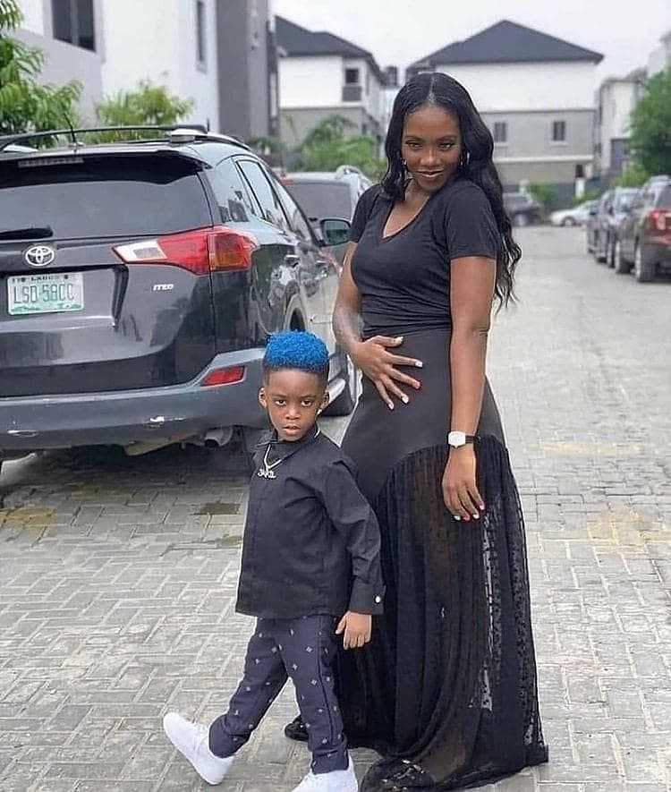 Tiwa Savage and her son