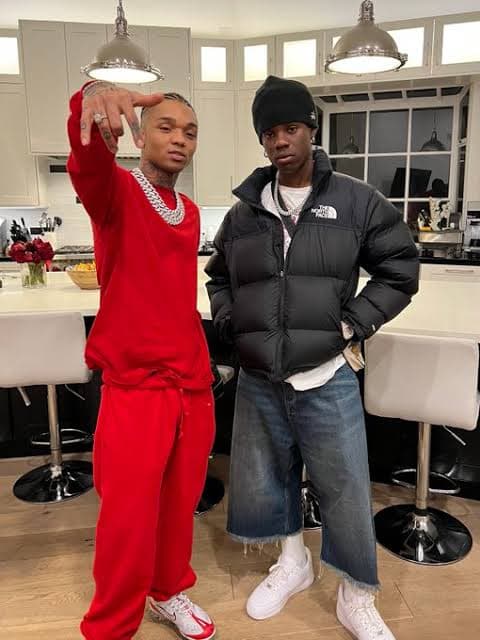 Rema meet with Swae Lee of former default Rae Sremmurd music duo